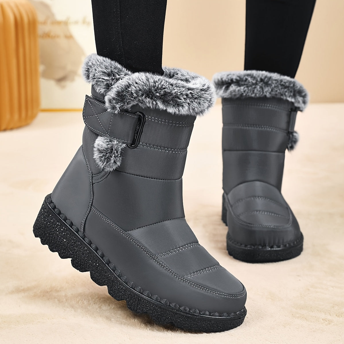 Fleece-Lined Warm Waterproof Anti-Slip Orthopedic Boots