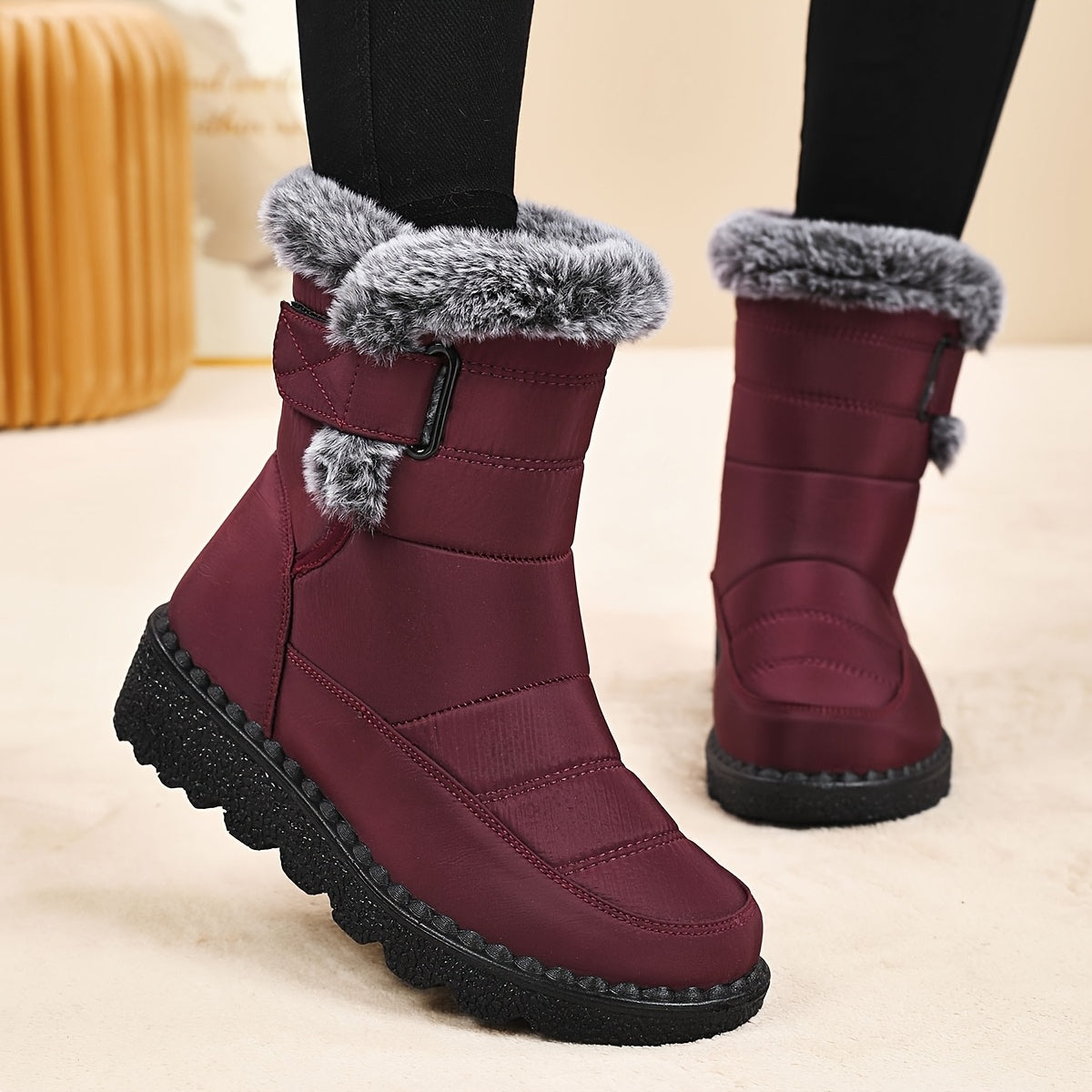 Fleece-Lined Warm Waterproof Anti-Slip Orthopedic Boots