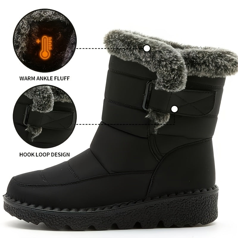 Fleece-Lined Warm Waterproof Anti-Slip Orthopedic Boots