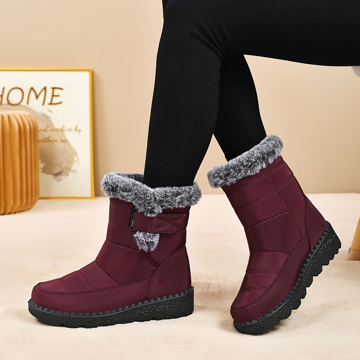 Fleece-Lined Warm Waterproof Anti-Slip Orthopedic Boots