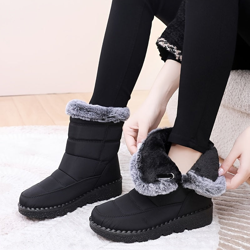 Fleece-Lined Warm Waterproof Anti-Slip Orthopedic Boots