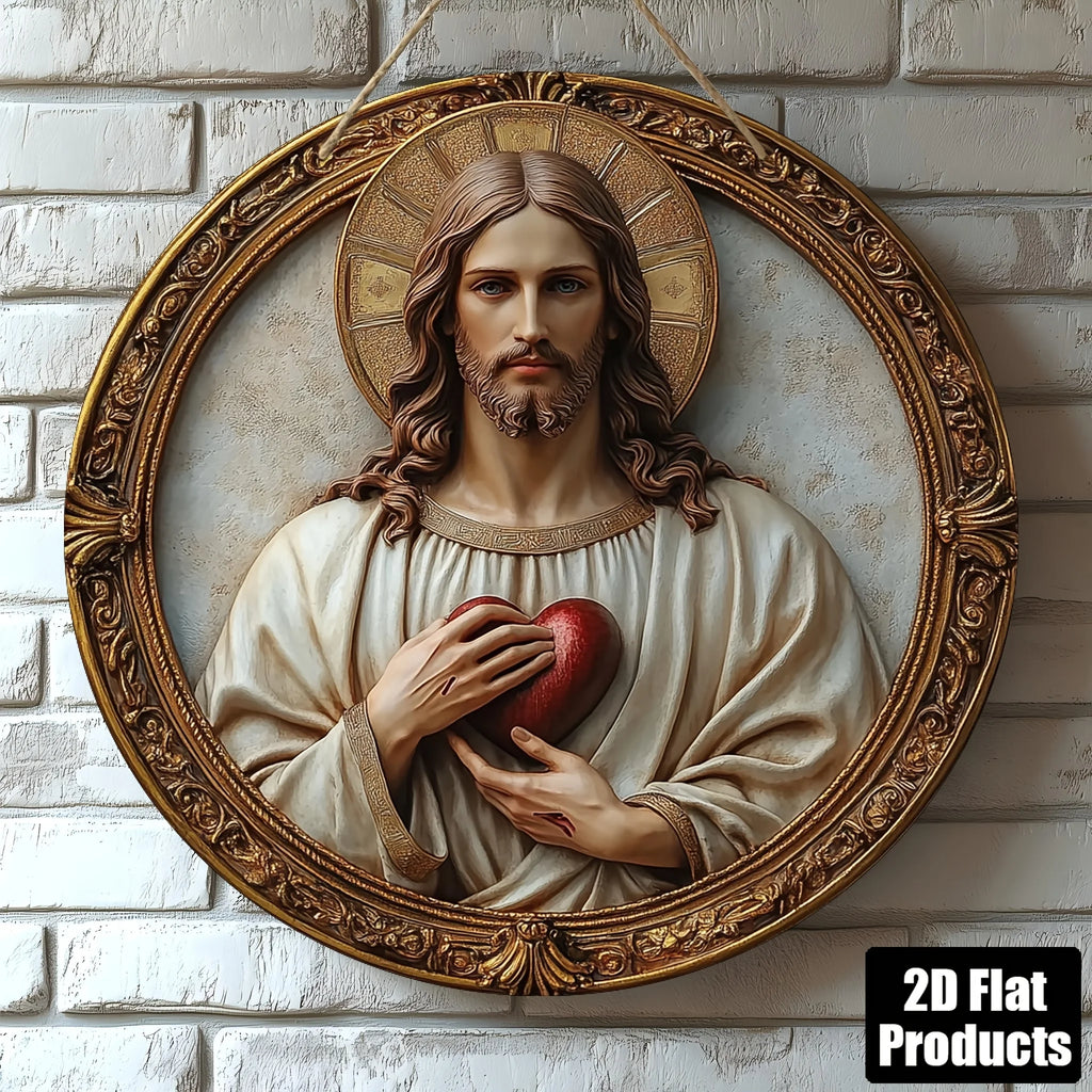 Catholic Home Decor – Jesus Rustic Protection Wall Art