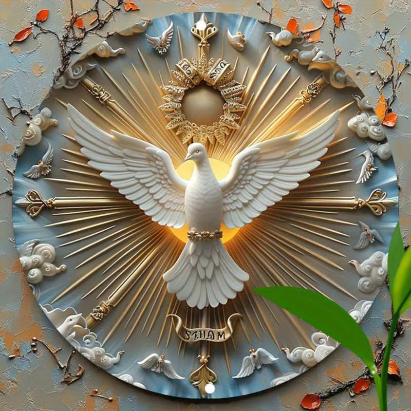 Catholic Home Decor – Modern Holy Spirit Protection Wall Art