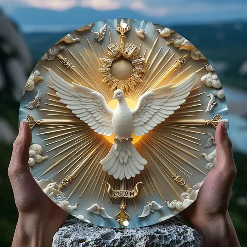 Catholic Home Decor – Modern Holy Spirit Protection Wall Art