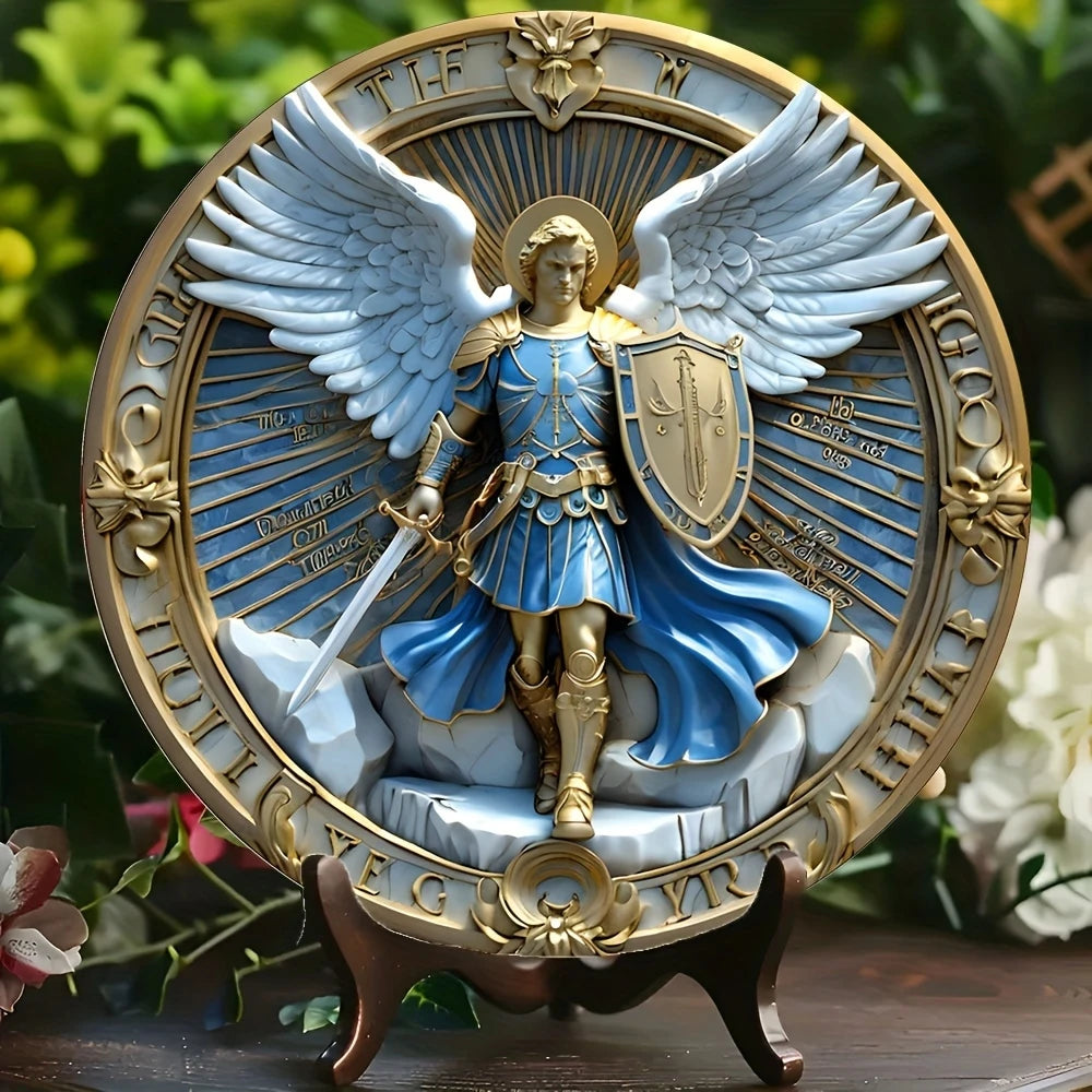 Catholic Home Decor - Blessed Family Protection Guardian Angel