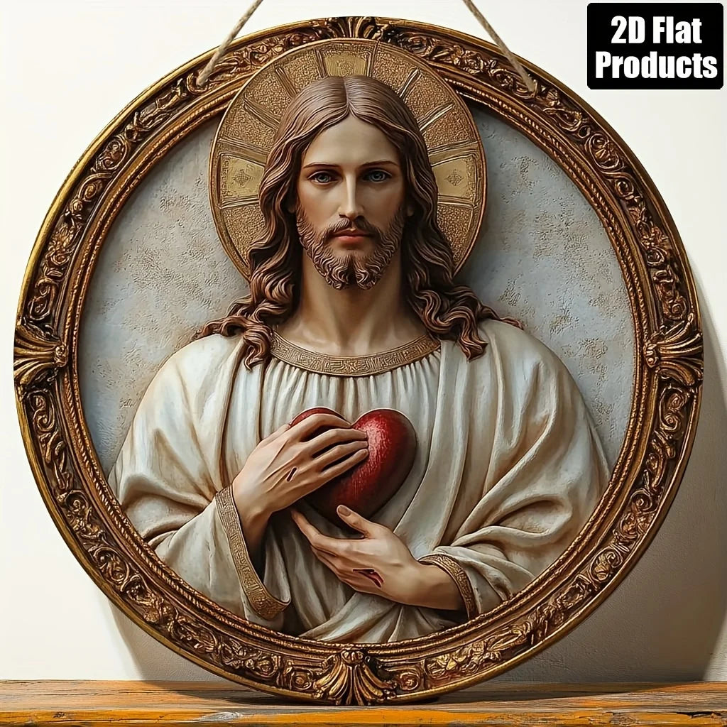 Catholic Home Decor – Jesus Rustic Protection Wall Art