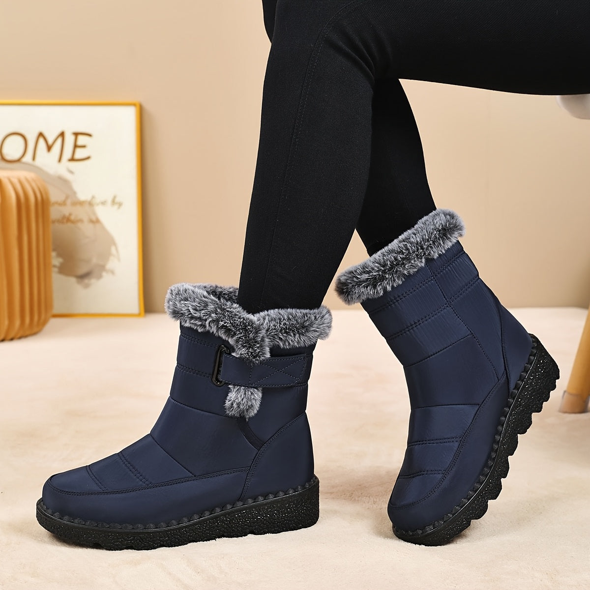 Fleece-Lined Warm Waterproof Anti-Slip Orthopedic Boots