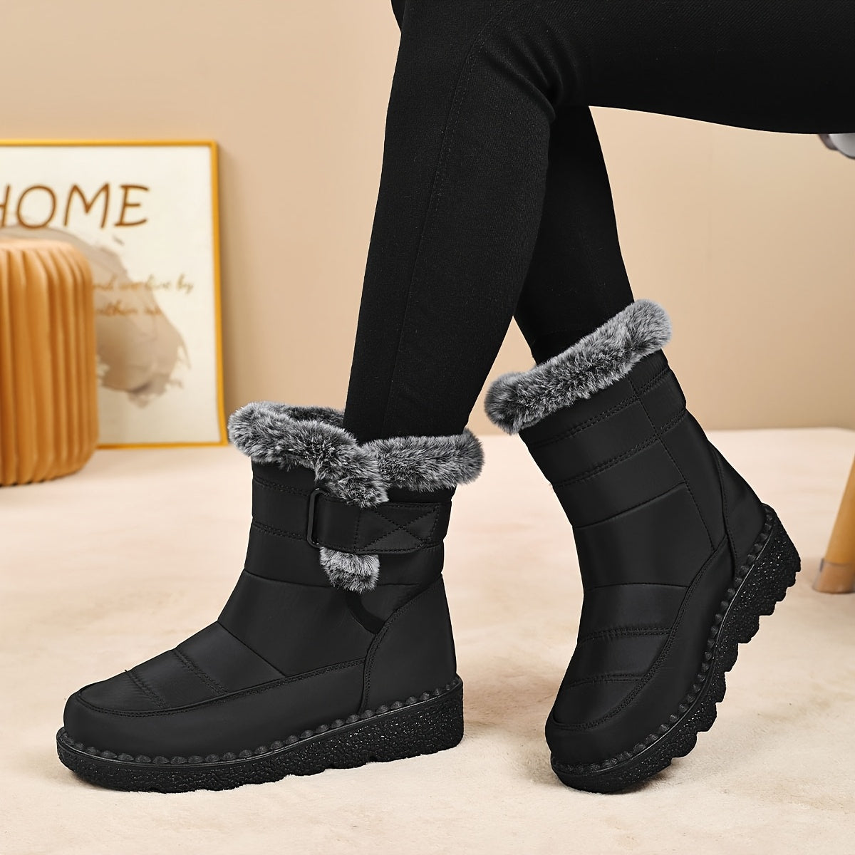 Fleece-Lined Warm Waterproof Anti-Slip Orthopedic Boots